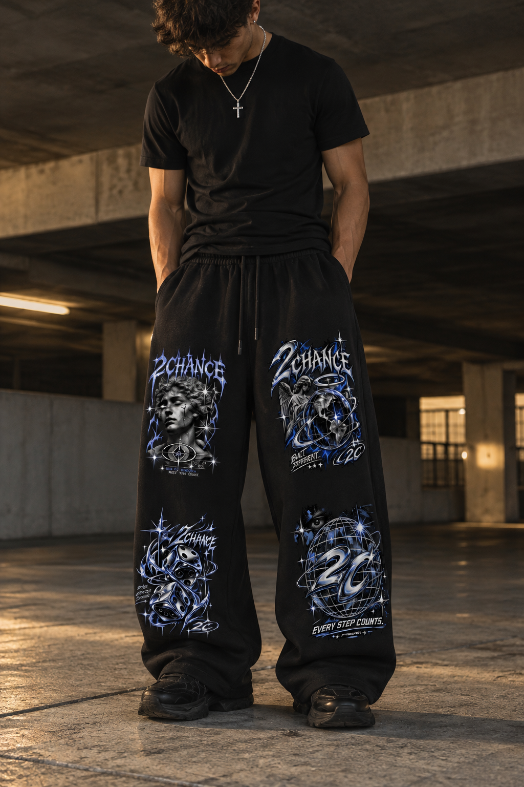 Heavyweight Wide Leg Sweatpants “Portfolio”