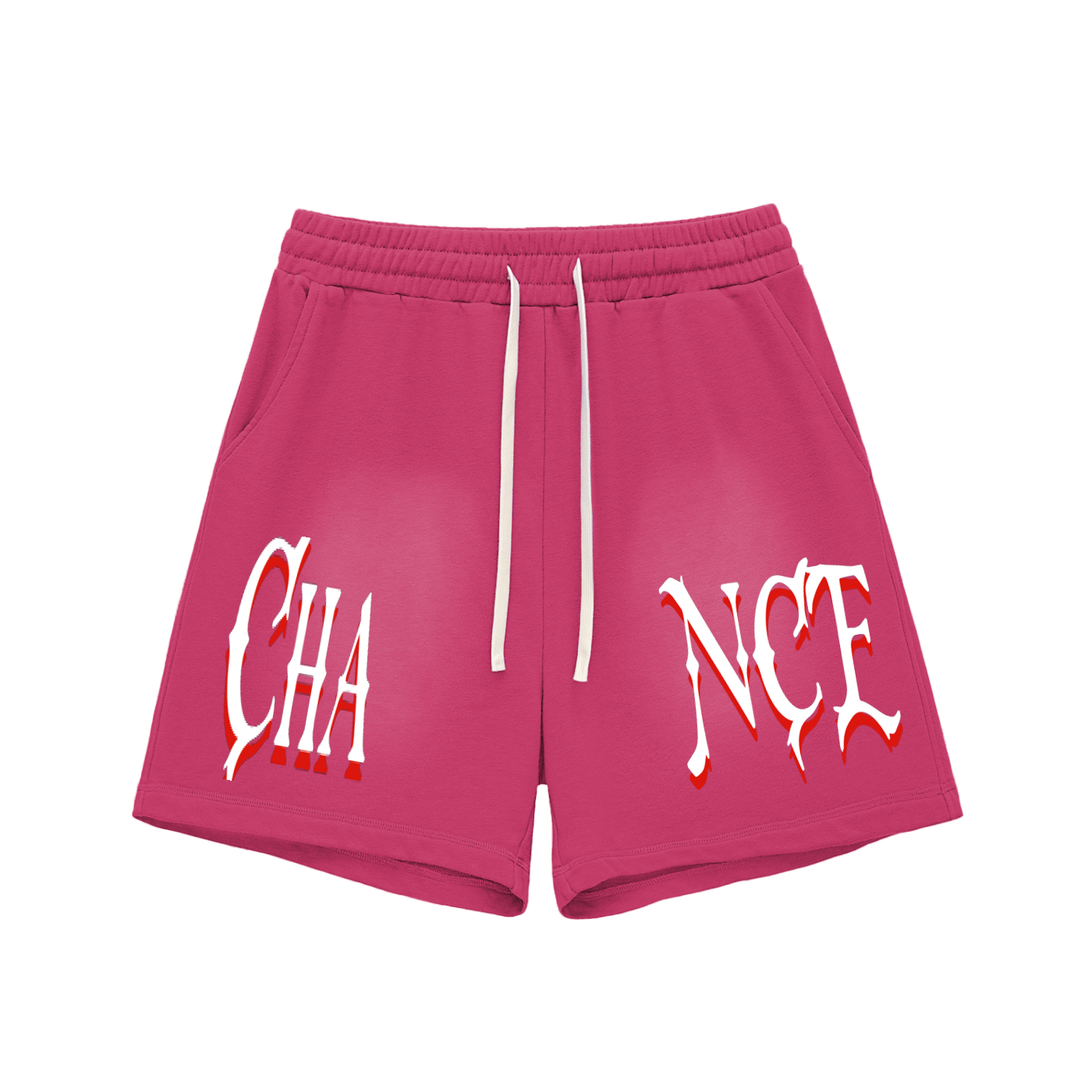 Sun Fade Raw Edge Cotton Shorts “CHANCE”