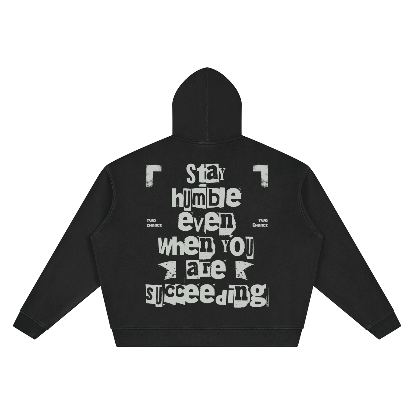 Vintage Wash Boxy Hoodie “Humble”