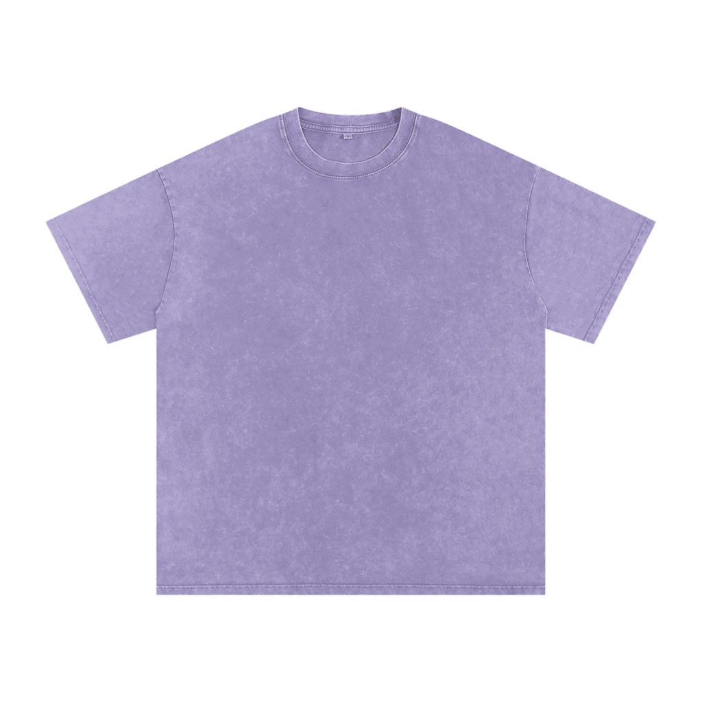 Snow Washed Oversized Cotton T-Shirt “Gambler”