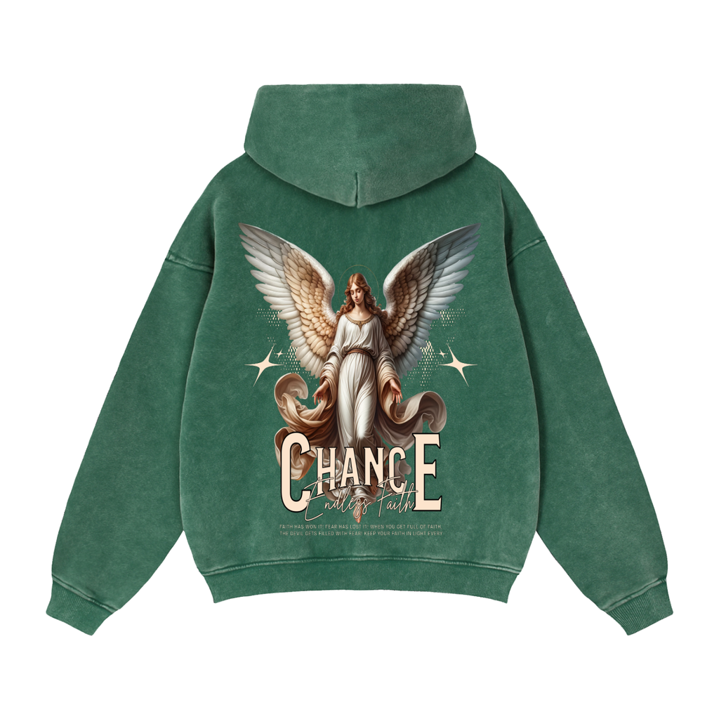 Zip-Through Boxy Fleece Hoodie “Golden”