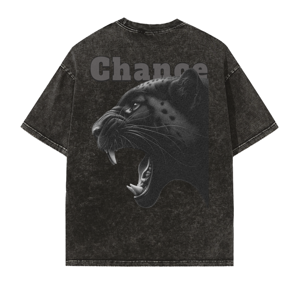 Vintage Washed Frayed "Primal" T-Shirt