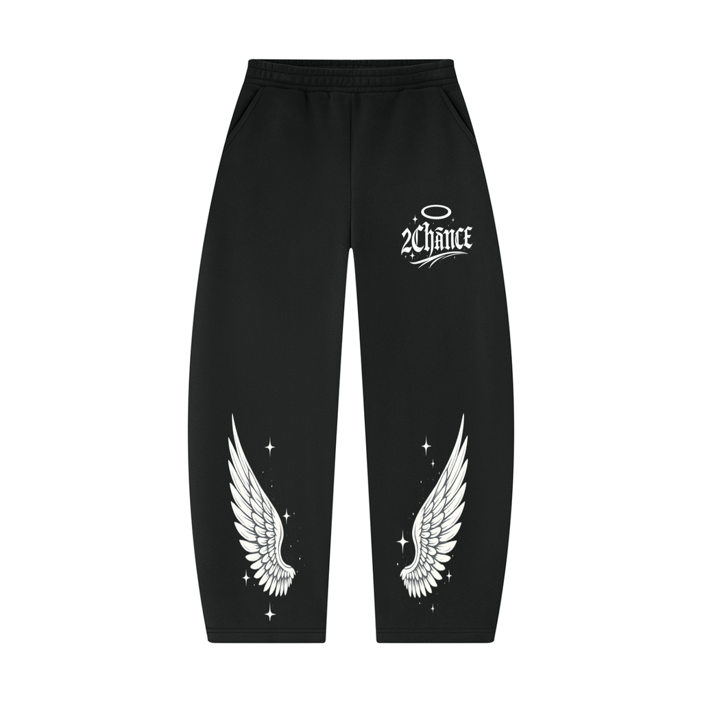 Barrel Leg Sweatpants “Winged”