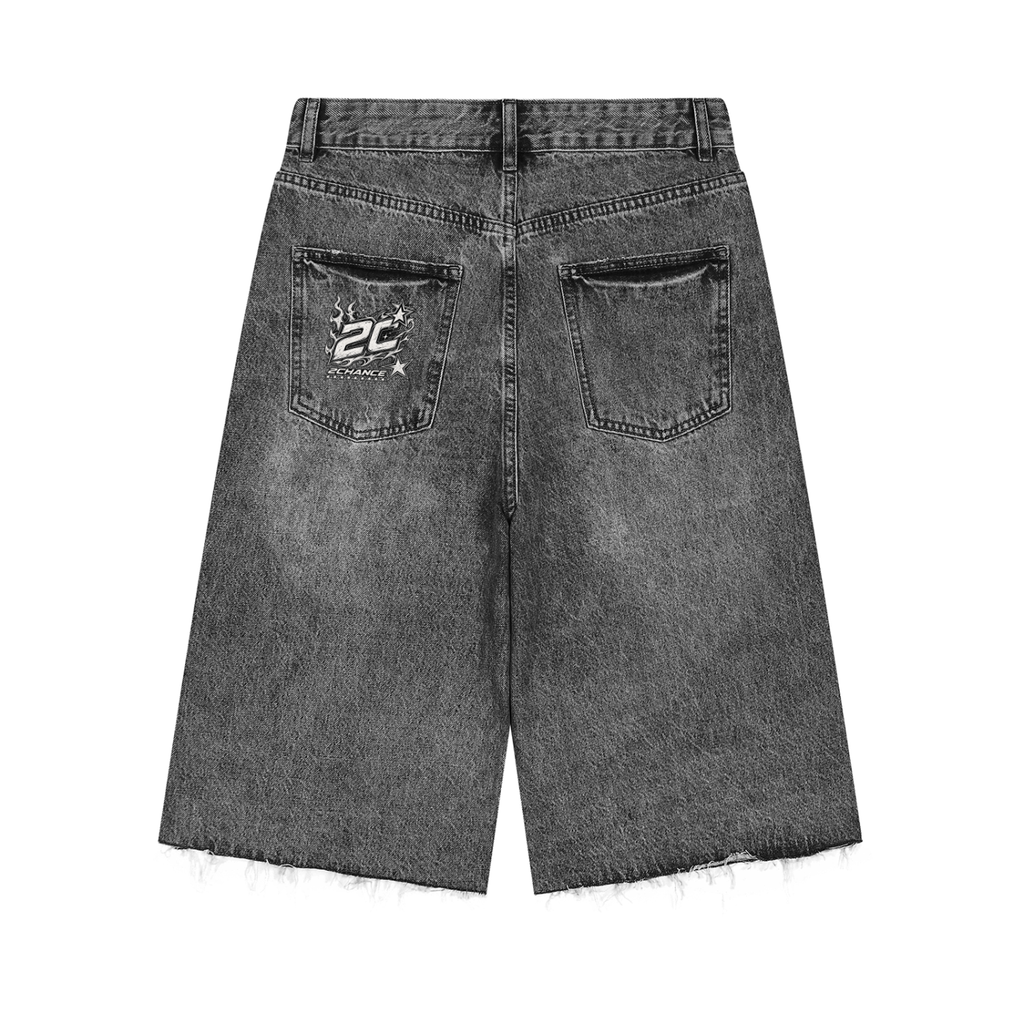 Men’s Wide Leg Denim Shorts “Shootin Star”