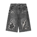 Men’s Wide Leg Denim Shorts “Shootin Star”