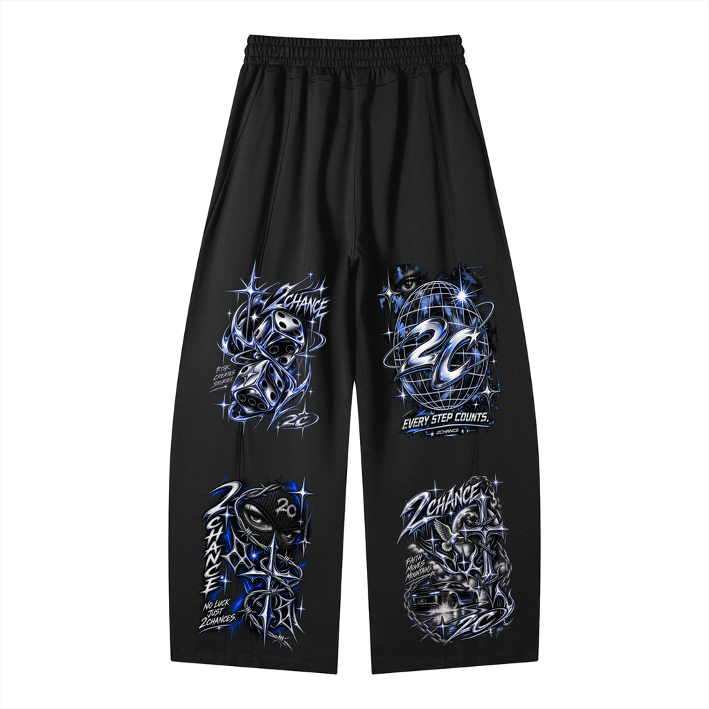 Heavyweight Wide Leg Panel Sweatpants