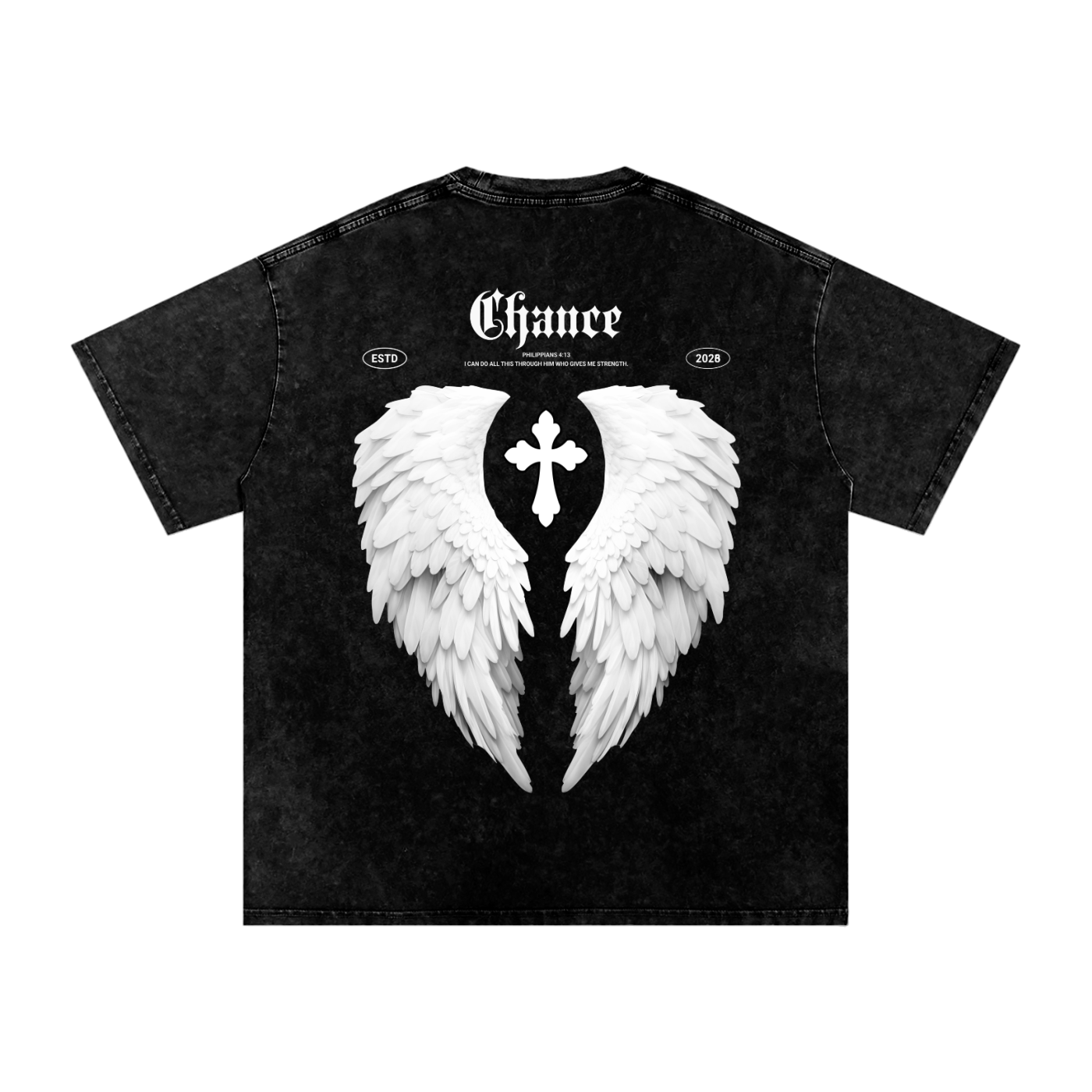 Snow Washed Oversized Cotton T-Shirt “SYW”