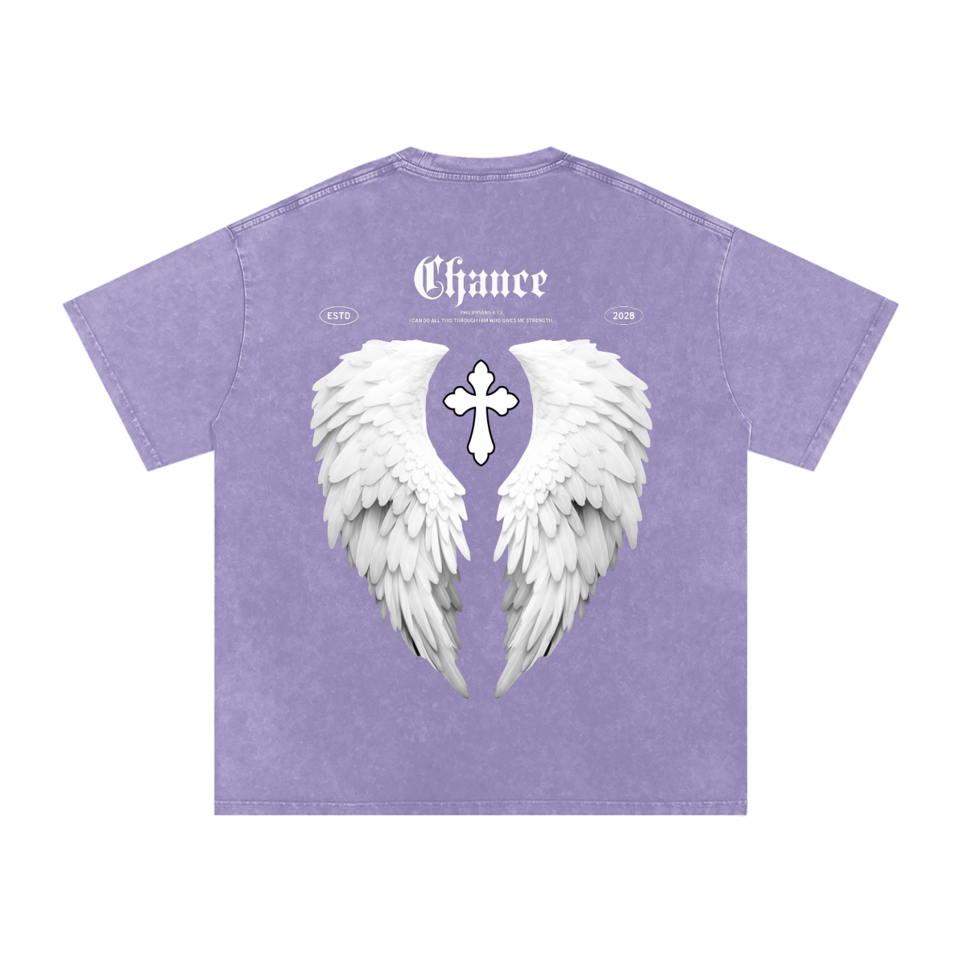 Snow Washed Oversized Cotton T-Shirt “SYW”