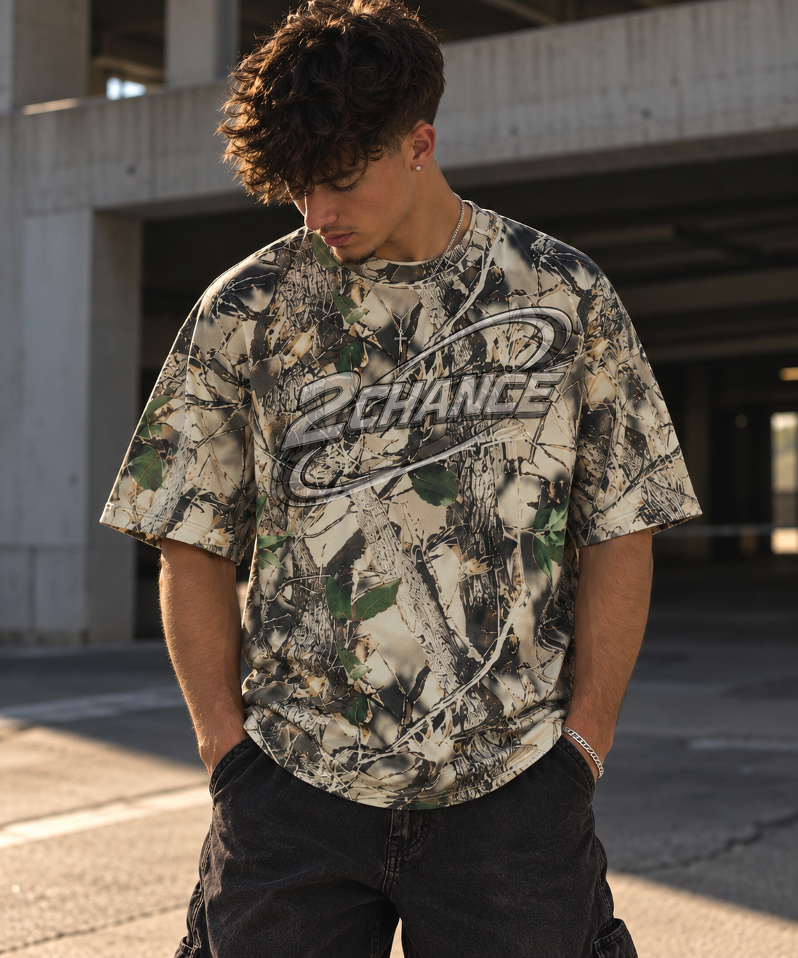 Tree Camo Boxy T-Shirt  “Jungle”