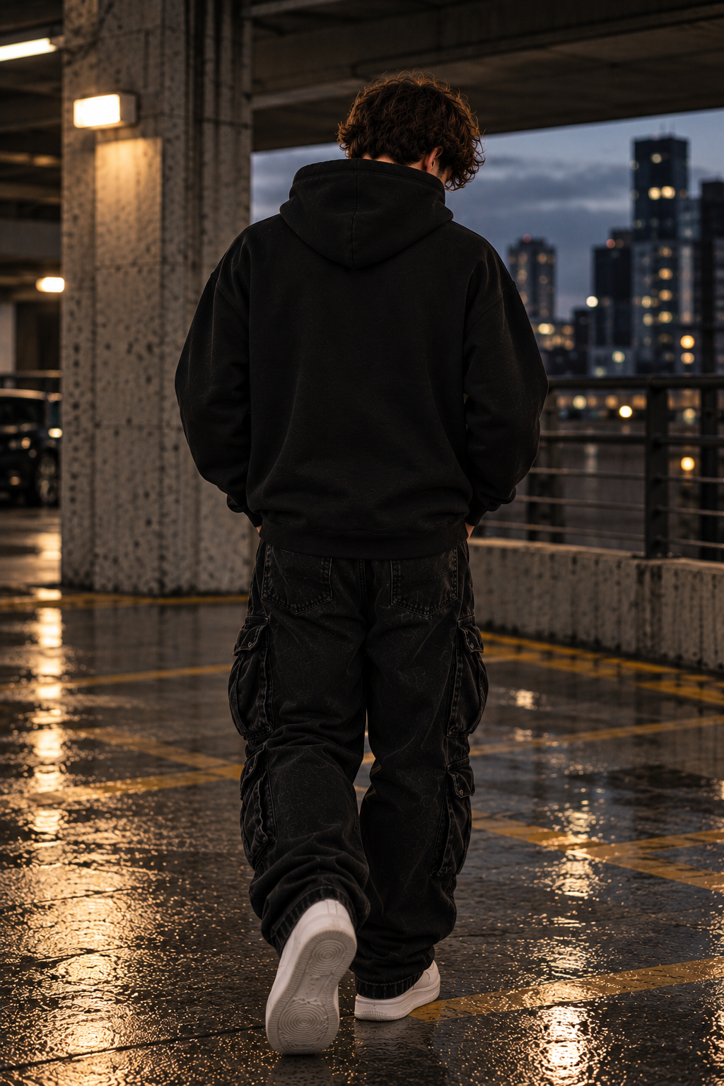 Oversize Fleeced Hoodie “2C” (Set)
