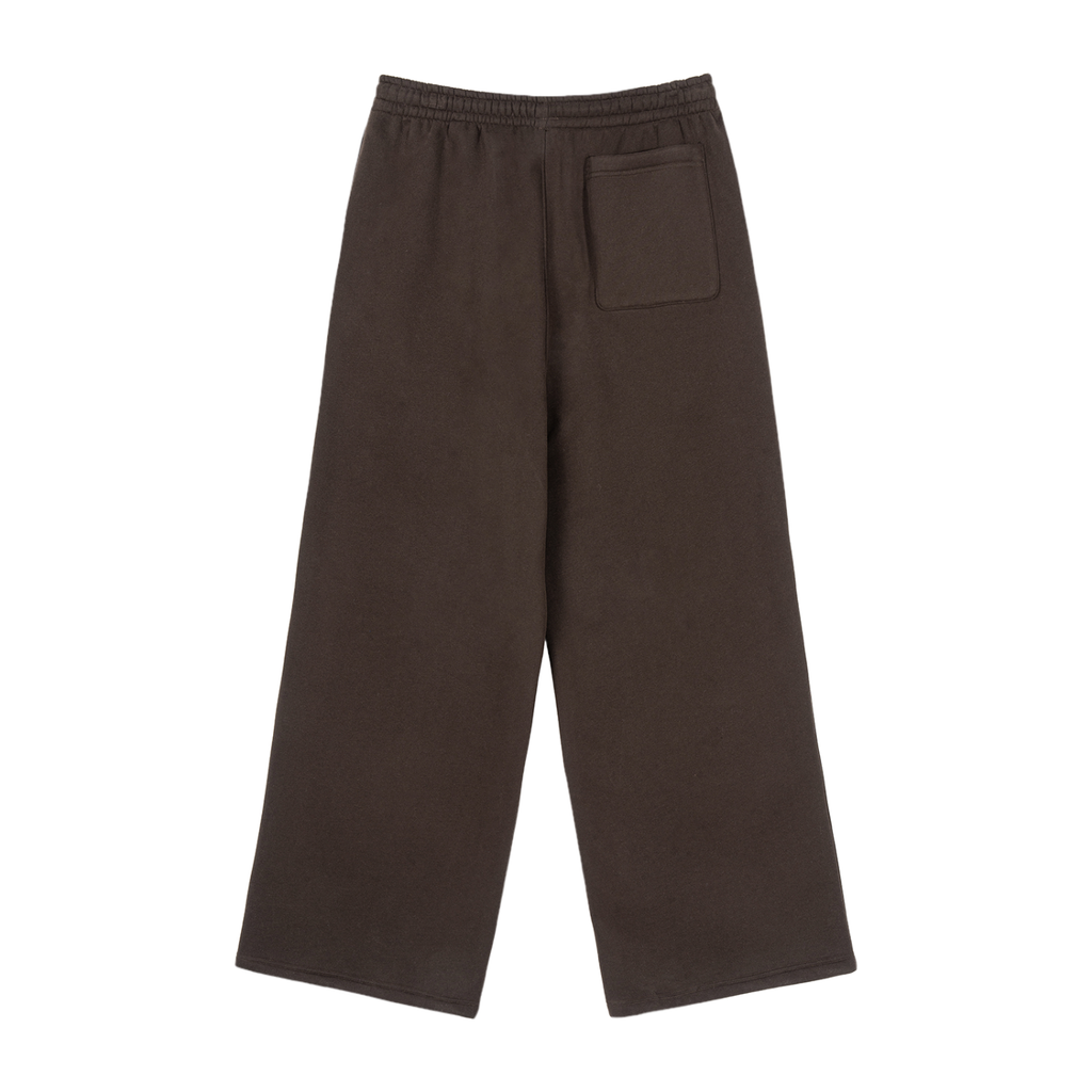 Fleece Drawstring Straight-Leg Sweatpants “Repeat it”