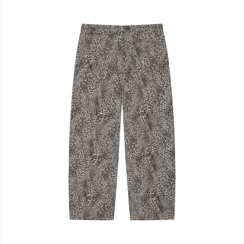 Wide Leg Jeans “Leopard Skin”