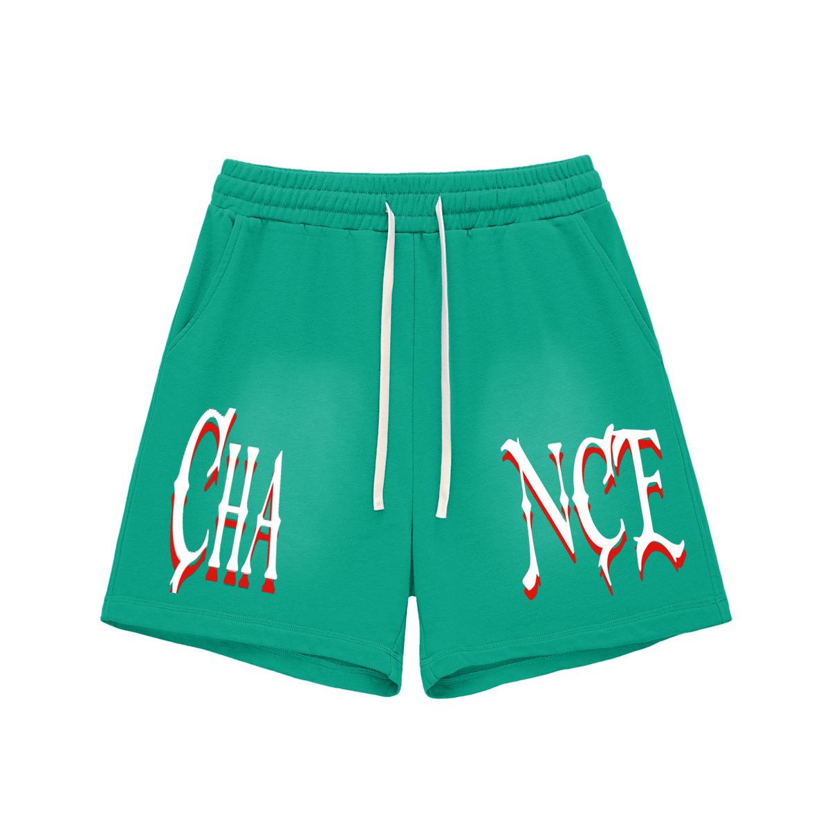 Sun Fade Raw Edge Cotton Shorts “CHANCE”