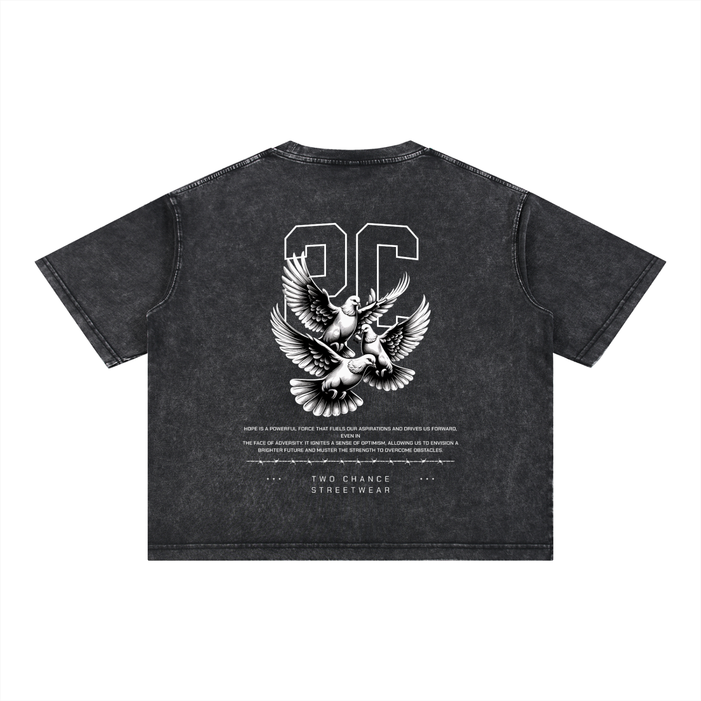 Mineral Wash Boxy Cotton T-Shirt “2C”