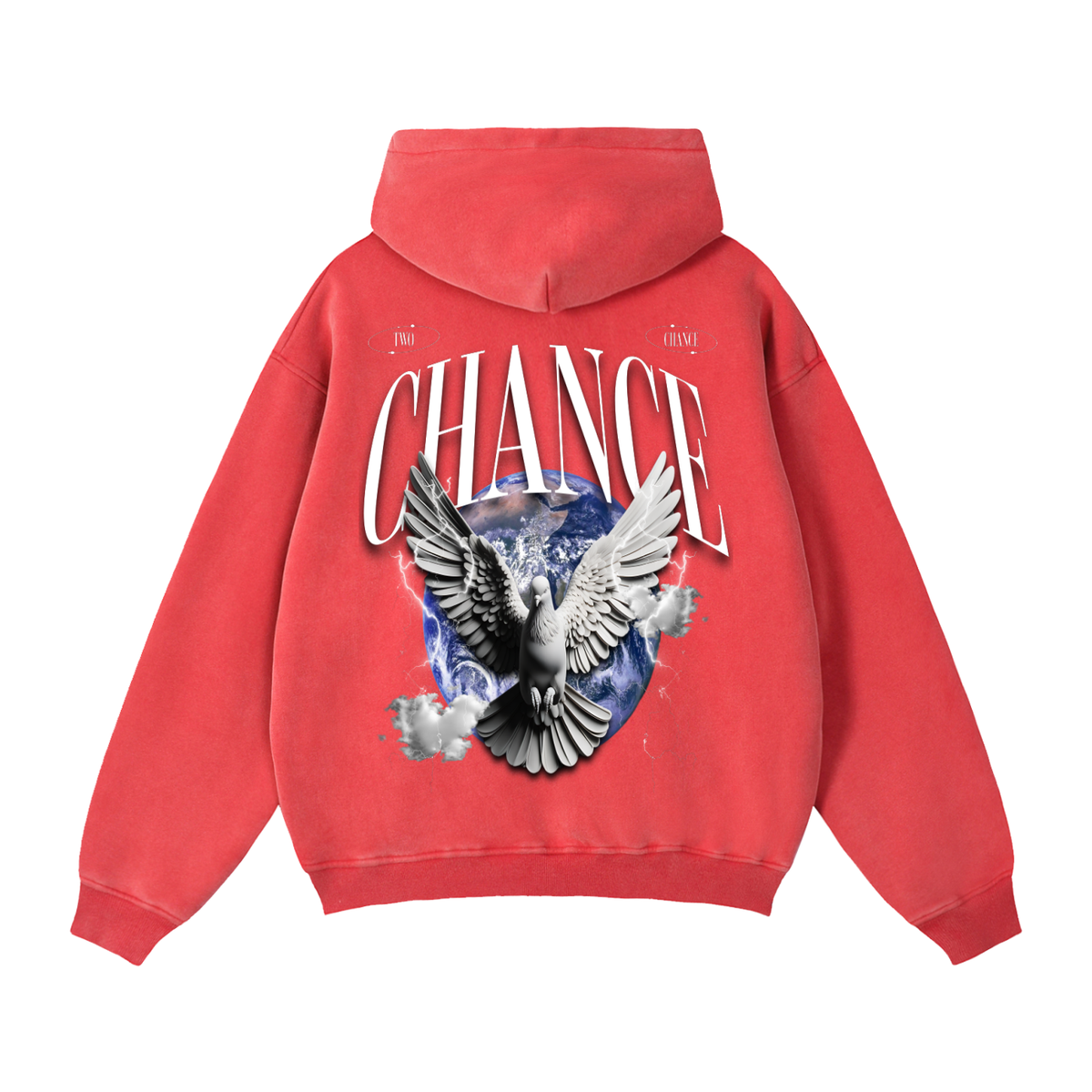 Zip-Through Boxy Fleece Hoodie “Global”