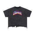 Vintage Wash Boxy Distressed "Chance" T-Shirt