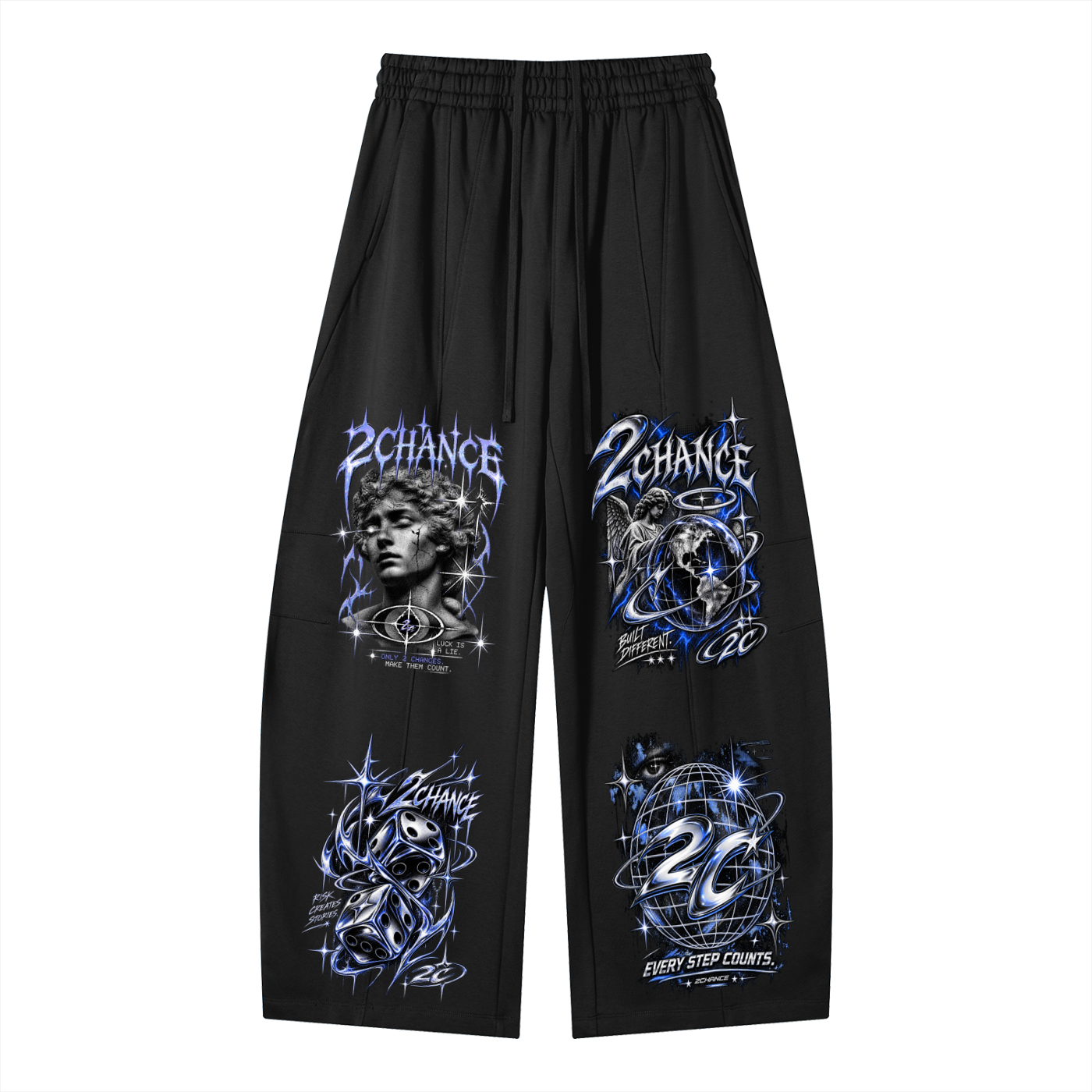Heavyweight Wide Leg Panel Sweatpants