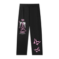 Straight-Leg Sweatpants “Praying Butterflys”